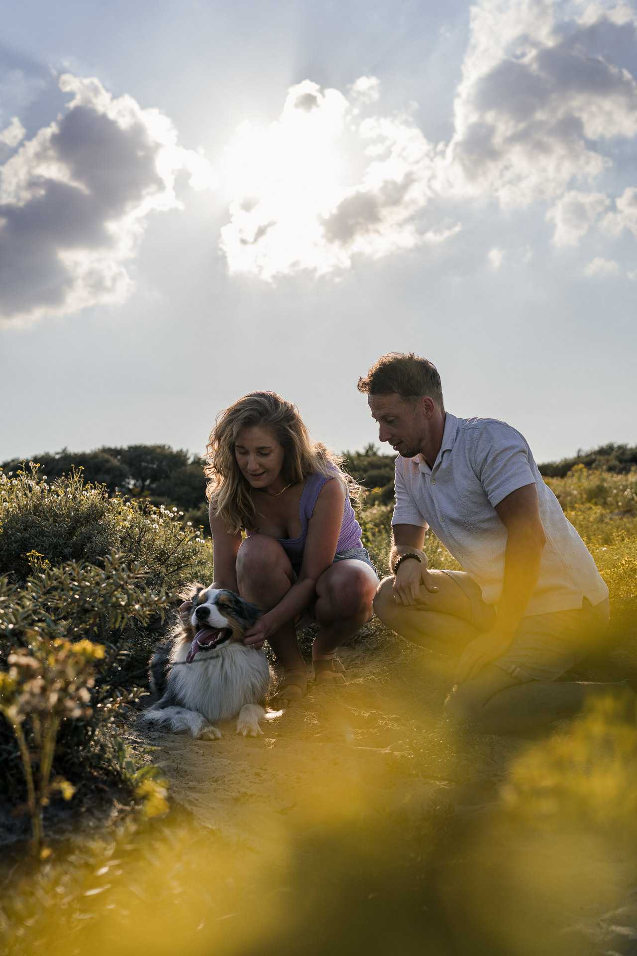 Familie shoot met hond in Kijkduin