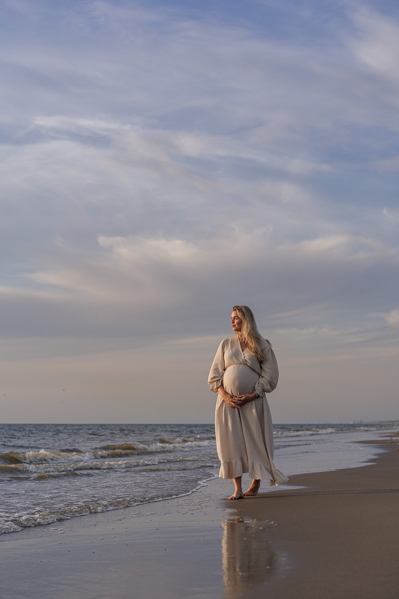 Zwangerschaps fotoshoot Noordwijk, Zuid-Holland regio Leiden