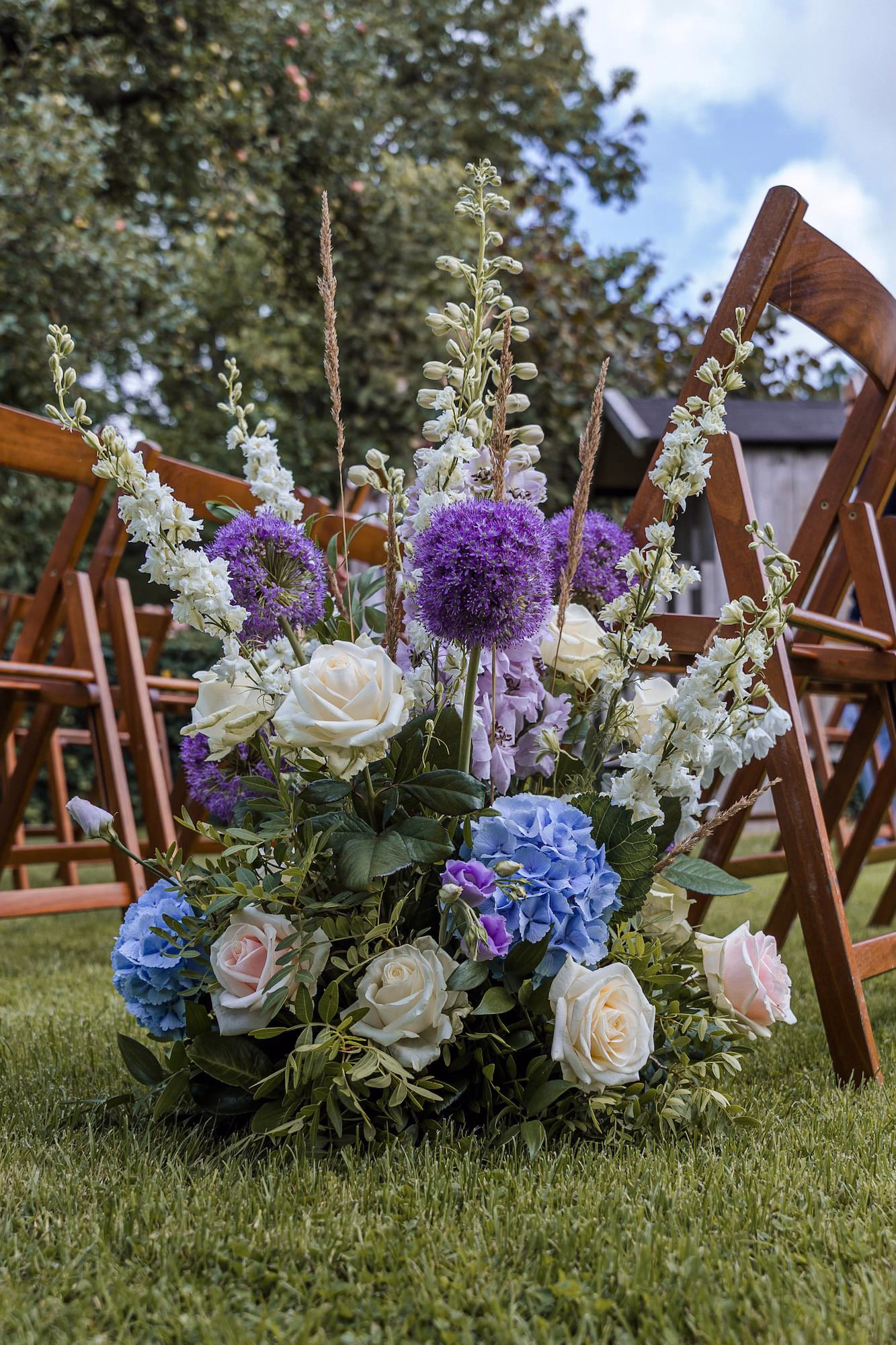 Trouwfotografie Zuid-Holland - Trouwboeket lila