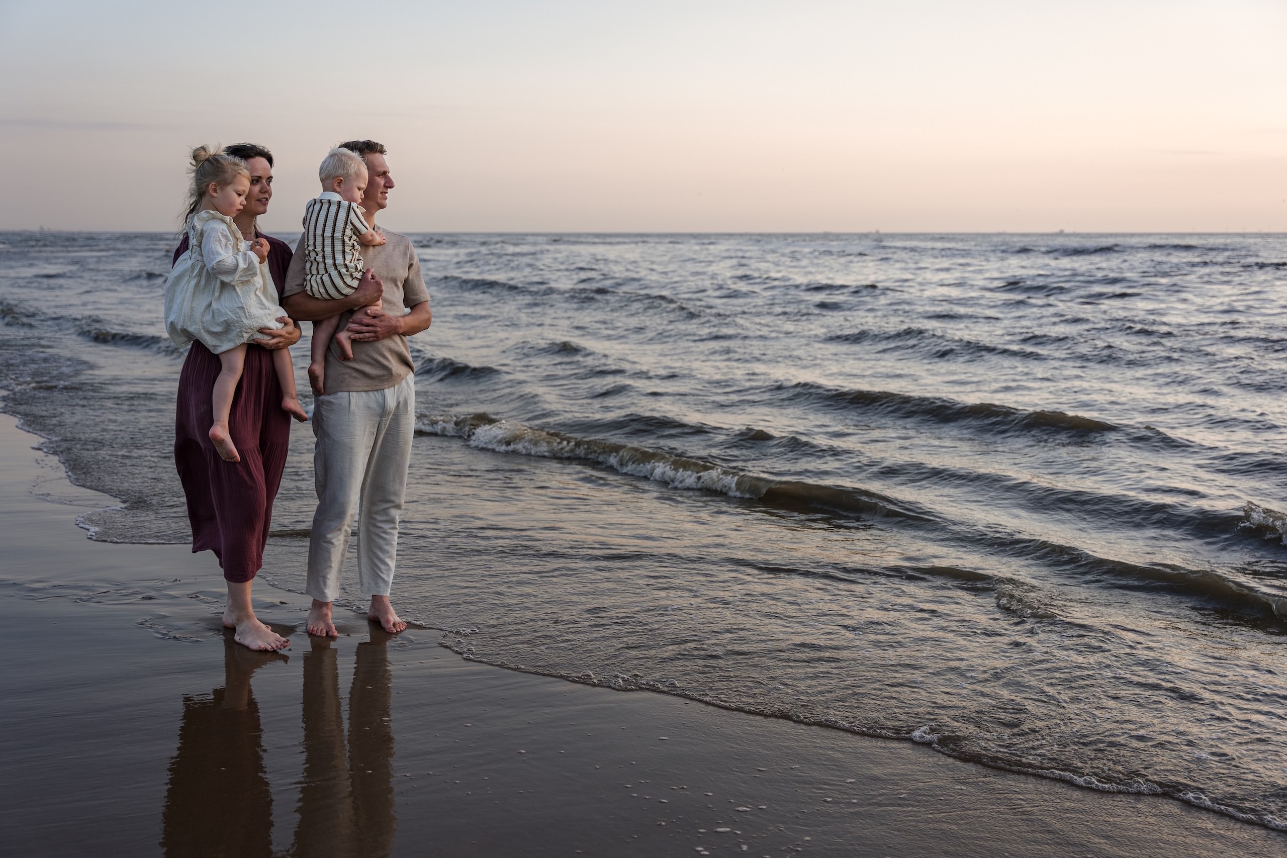 Familie fotografie Zuid Holland Alphen naan den Rijn strand Noordwijk